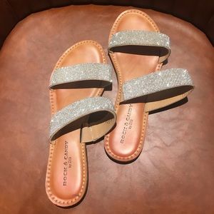 ROCK & CANDY rhinestone sandals